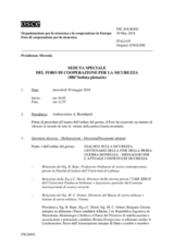Giornale della 886a Seduta speciale del Foro di cooperazione per la sicurezza