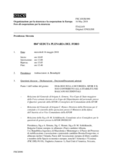 Giornale della 884a Seduta plenaria del Foro di cooperazione per la sicurezza