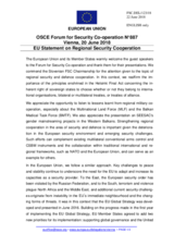 Statement by the Bulgarian EU Presidency in response to the presentations by Mr. L. D’Addario, Mr. K. Malinkovski, Mr. G. Zupan, and by Ms. B. Balon