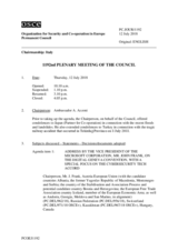 Journal of the 1192nd Plenary Meeting of the Permanent Council