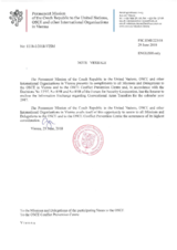 Information Exchange by the Delegation of the Czech Republic on Conventional Arms Transfer