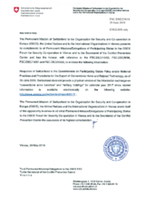 Response by the Delegation of Switzerland to the Questionnaire on Participating States’ Policy and/or National Practices and Procedures for the Export of Conventional Arms and Related Technology