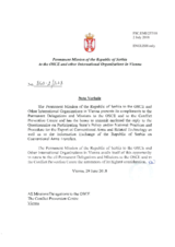 Response by the Delegation of Serbia to the Questionnaire on Participating States’ Policy and/or National Practices and Procedures for the Export of Conventional Arms and Related Technology