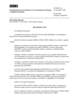 Permanent Council Decision No. 318 (it)