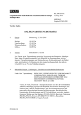 Journal der 1192. Plenarsitzung des Ständigen Rates 