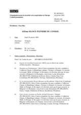 Journal of the 433rd Plenary Meeting of the Permanent Council (fr)