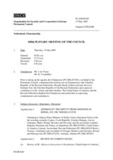 Journal of the 450th Plenary Meeting of the Permanent Council