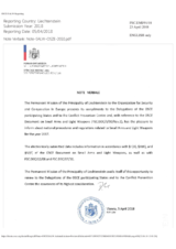 Response by the Delegation of Liechtenstein to the Small Arms and Light Weapons Questionnaire