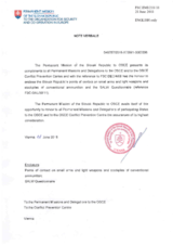 Response by the Delegation of Slovakia to the Small Arms and Light Weapons Questionnaire