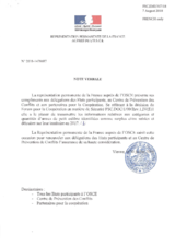 Annual Information by the Delegation of France on SALW Identified as Surplus and/or Seized and Destroyed