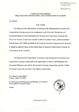 Information Exchange by the Delegation of the United States of America on Conventional Arms Transfer