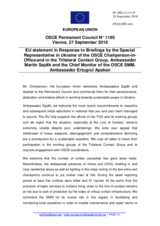 Statement by the Austrian EU Presidency in response to the update by Ambassador Martin Sajdik and to the report by Ambassador Ertugrul Apakan