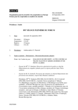 Journal de la 893ème séance plénière du Forum