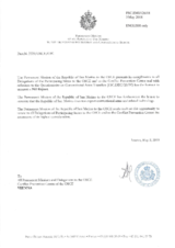 Information Exchange by the Delegation of San Marino on Conventional Arms Transfer