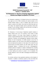 Statement by the Austrian EU Presidency on Russia’s ongoing aggression against Ukraine and the illegal occupation of Crimea