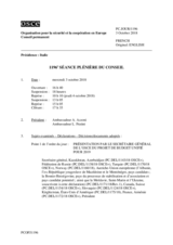 Journal de la 1196ème séance plénière du Conseil