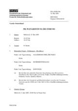 Journal of the 390th of the Plenary Meeting of the Forum for Security Co-operation/Corrected reissue (de)
