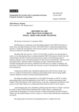 Forum for Security Co-operation Decision No. 5/03