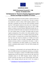 Statement by the Austrian EU Presidency on Russia’s ongoing aggression against Ukraine and the illegal occupation of Crimea