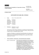 Diario de la 1198ª Sesión plenaria del Consejo Permanente 