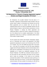 Statement by the Austrian EU Presidency on Russia’s ongoing aggression against Ukraine and the illegal occupation of Crimea