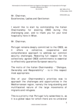 Statement by H.E. Teresa Ribeiro, Secretary of State for Foreign Affairs and Cooperation