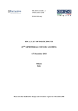 Final List of Participants