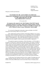 Statement by the Delegation of the Russian Federation in response to the update by Ambassador Martin Sajdik and to the report by Ambassador Ertugrul Apakan