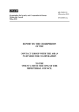 Report by the Chairperson of the Contact Group with the Asian Partners for Co-operation