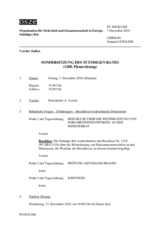 Journal der 1208. Sondersitzung des Ständigen Rates