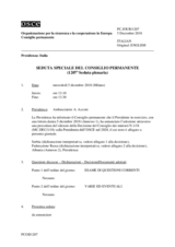 Giornale della 1207a Seduta speciale del Consiglio permanente