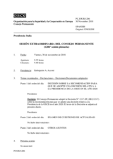 Diario de la 1207ª Sesión extraordinaria del Consejo Permanente