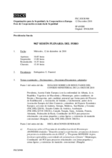 Diario de la 902ª Sesión plenaria del Foro de Cooperación en materia de Seguridad  