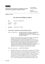 Journal de la 903ème séance plénière du Forum