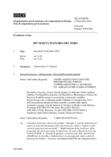 Giornale della 903a Seduta plenaria del Foro di cooperazione per la sicurezza