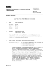 Journal de la 1212ème séance plénière du Conseil