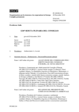 Giornale della 1210a Seduta plenaria del Consiglio permanente