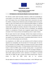 Statement by the Romanian EU Presidency on the situation in and around Ukraine