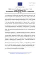 Statement by the Romanian EU Presidency on the situation in and around Ukraine