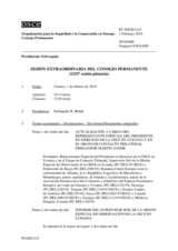 Diario de la 1215ª Sesión extraordinaria del Consejo Permanente
