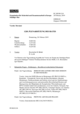 Journal der 1218. Plenarsitzung des Ständigen Rates 