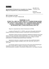 Decisione N.2/19 del Foro di cooperazione per la sicurezza