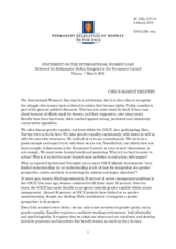 Statement by the Delegation of Norway on the International Women’s Day