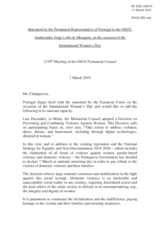 Statement by the Delegation of Portugal on the International Women’s Day