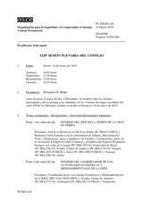 Diario de la 1220ª Sesión plenaria del Consejo Permanente 