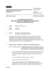 Journal der 73. Gemeinsamen Sitzung des Forums für Sicherheitskooperation und des Ständigen Rates