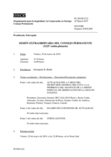 Diario de la 1222ª Sesión extraordinaria del Consejo Permanente