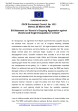 Statement by the Romanian EU Presidency on Russia’s ongoing aggression against Ukraine and illegal occupation of Crimea