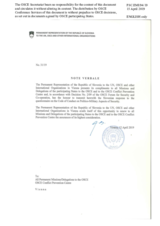 Response by the Delegation of Slovenia to the Questionnaire on the Code of Conduct on Politico-Military Aspects of Security