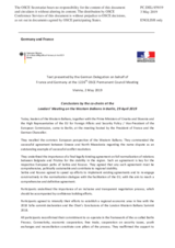 Statement by the Delegation of Germany, also on behalf of France, on meeting with leaders of the Western Balkans held in Berlin on 29 April 2019